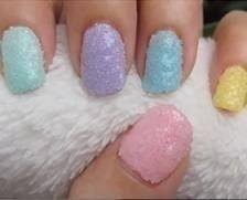 Foto NailArt con texturas para San Valentín