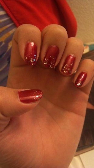 Foto NailArt rojo para San Valentín Foto NailArt rojo para San Valentín