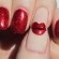 Ver la foto NailArt rojo metalizado para San Valentín
