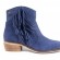 Ver la foto Botines con flecos en color azul para primaveraverano