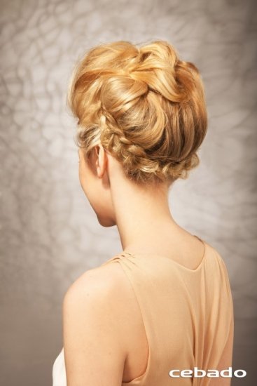 Foto Precioso recogido en trenza para novias