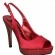 Ir a la foto Zapatos de salón en color rojo satén como tendencia en moda calzado primaveraverano 2013