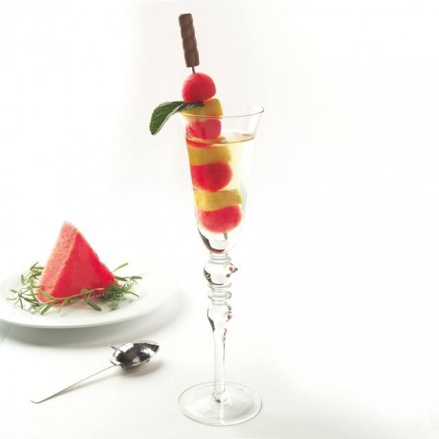 Foto Brochetas de piña y sandía