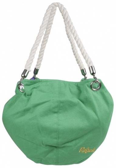Foto Bolso verde con asas en tono blanco para tu look primaveraverano