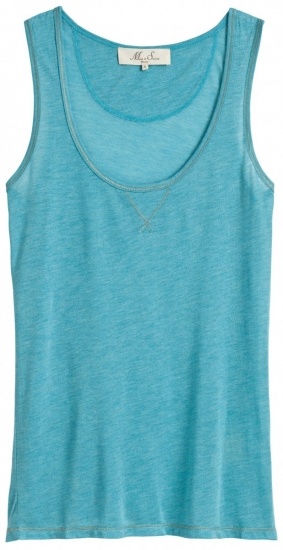 Foto Camiseta sin mangas en color azul para tu look de primaveraverano