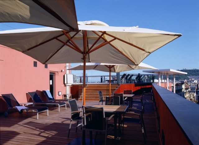 Foto Terraza con vistas del Hotel Jazz, en Barcelona