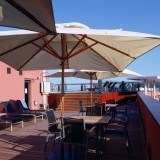 Terraza con vistas del Hotel Jazz, en Barcelona