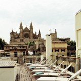 Vistas desde la terraza del Hotel Tres, en Palma de Mallorca