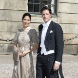 Luis Medina y acompañante llegan a la boda de Magdalena de Suecia y Christopher O´Neill