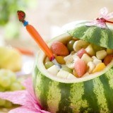 Sandía rellena de fruta, un placer que no te pesa