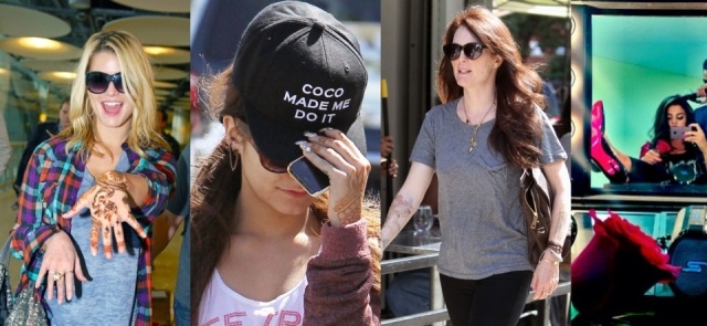 Foto Jessica Simpson, Vanessa Hudgens, Julianne Moore y Selena Gómez con tatuajes de Henna