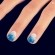 Ver la foto Resultado manicura degradada o degradé en tonos azules