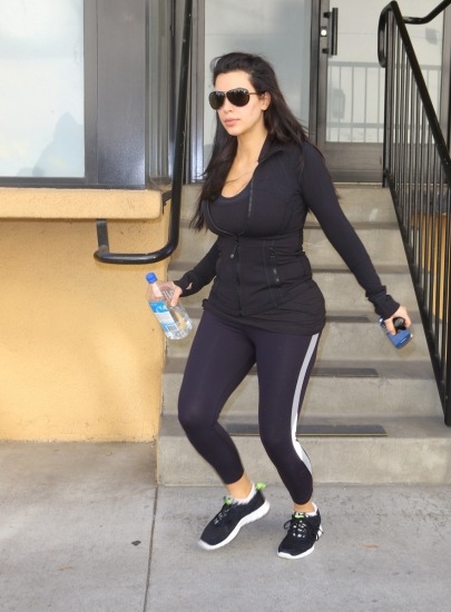 Foto Kim Kardashian, muy deportista para tonificar su trasero