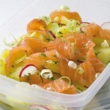 Ensalada de salmón ahumado y patata ¡Llévatela en el tupper al trabajo!