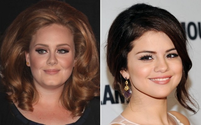 Foto Los secretos de maquillaje de Adele y Selena Gómez, ejemplos de rostro redondo