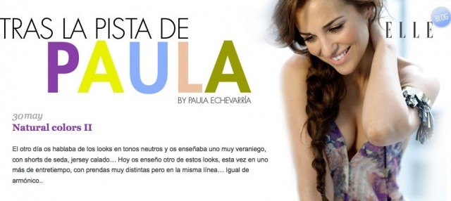Foto El blog de Paula Echevarría, uno de los blogs de famosas más seguidos, en ELLE