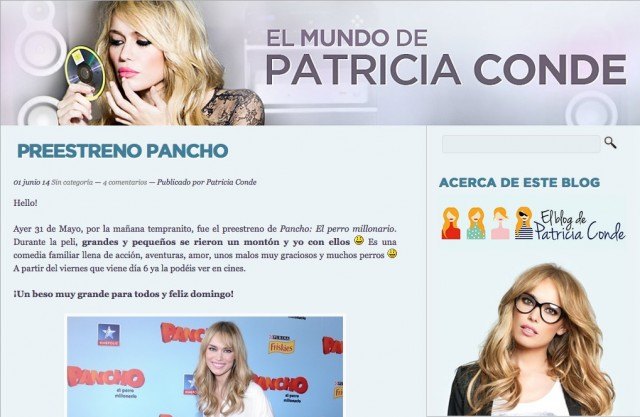 Foto El blog de Patricia Conde nos descubre su mundo