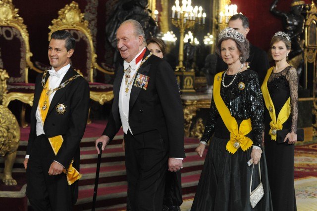Foto El rey don Juan Carlos preside su última cena de gala como anfitrión en el Palacio Real de Madrid