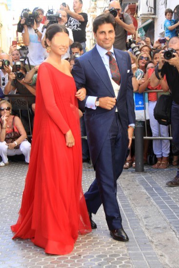 Foto Francisco Rivera, acompañado de su hija y madrina Cayetana Rivera, el día de su boda religiosa con Lourdes Montes