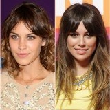 El flequillo abierto, ideal para estilizar la nariz