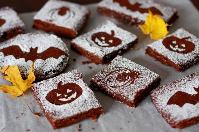 Foto Brownies con nueces para Halloween