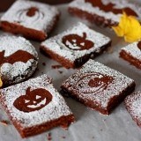 Brownies con nueces para Halloween