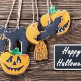 Galletas de cacao y almendras para Halloween