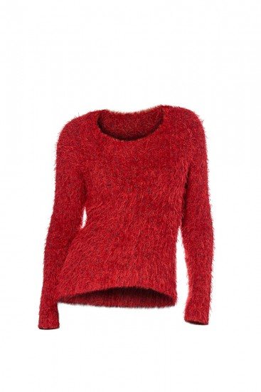 Foto Jersey rojo para tu look de día o de noche, en San Valentín