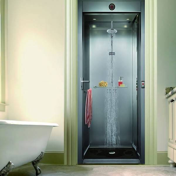 Foto Vinilo decorativo en la puerta del baño