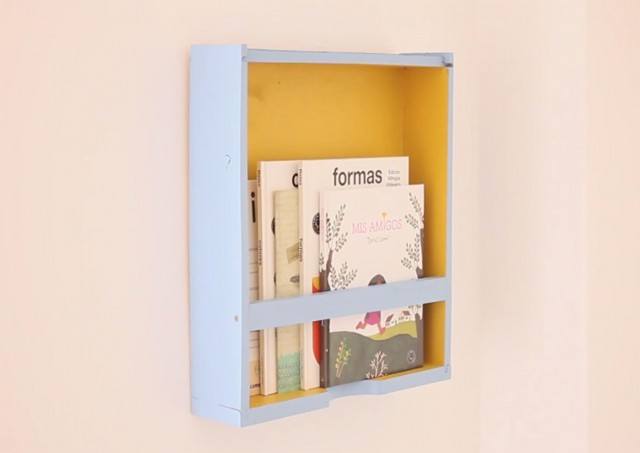 Foto Como hacer tu propio cajon estanteria DIY para tus revistas y libros favoritos