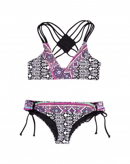 Foto Biquini estampado de estilo boho