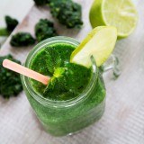 Granizado verde de espinacas
