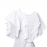 Blusa de volantes y escote 