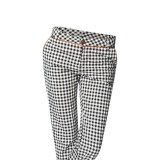 Pantalones con estampado de cuadros vichy para un look elegante y con estilo de fin de semana