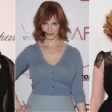 Christina Hendricks luce sus grandes pechos naturales con escotes muy favorecedores
