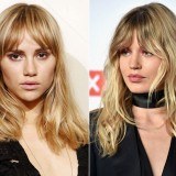 Los flequillos cortina de Suki Waterhouse y Georgia May Jagger