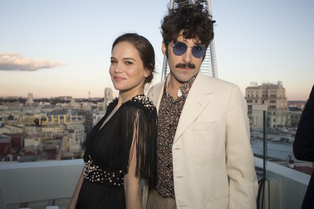 Foto Luz Cipriota y Maximiliano Calvo en la fiesta por el 40 aniversario de Andrés Velencoso