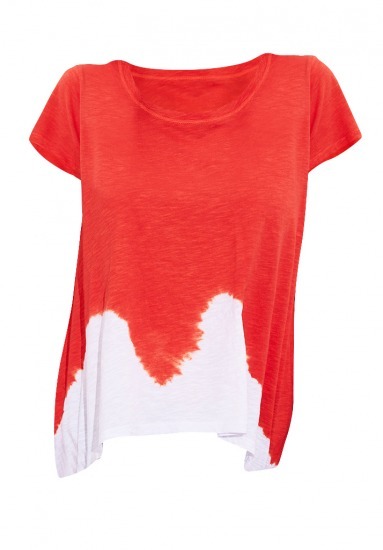 Foto Camiseta efecto desteñido rojiblanca