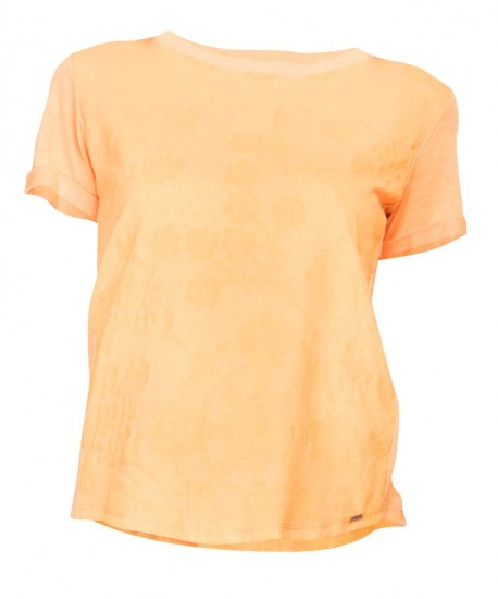 Foto Camiseta básica color melocotón de Salsa