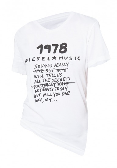Foto Camiseta blanca con mensaje de Diesel
