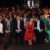 Don Felipe y doña Letizia instantes previos a la entrega de los Premios Fundación Princesa de Girona 2018