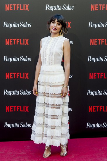 Foto Verónica Echegui en la alfombra roja de la premiere de la T2 de Paquita Salas