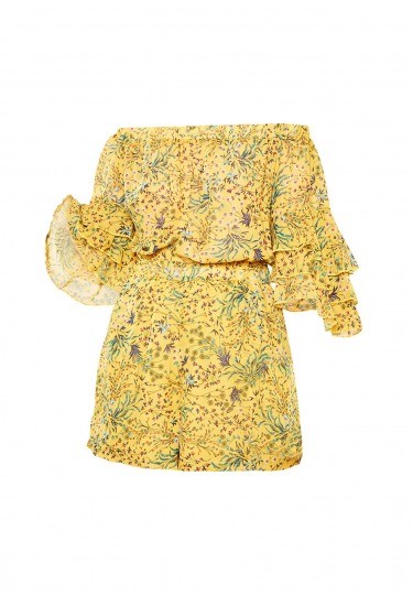 Foto Mono corto de estampado floral en tonos amarillos para tus looks de verano