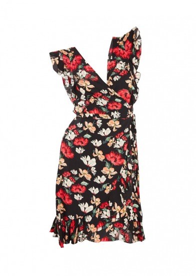 Foto Vestido con fondo negro y estampado floral para tus looks de verano