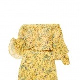 Mono corto de estampado floral en tonos amarillos para tus looks de verano