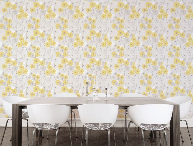 Foto Redecora tu casa en el estilo LimaLimón con papel pintado
