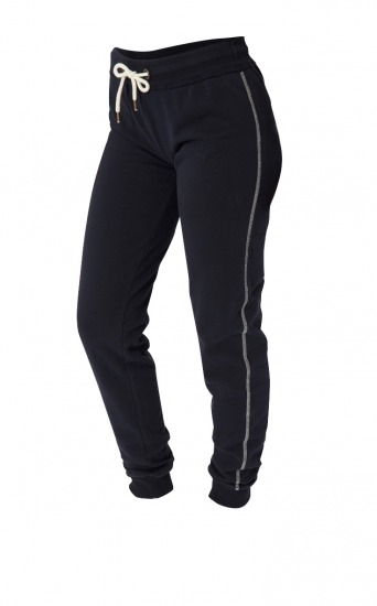 Foto Pantalones tipo chándal ajustados para un look de gimnasio retro Foto Pantalones tipo chándal ajustados para un look de gimnasio retro