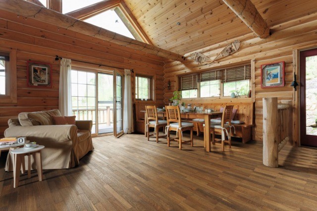 Foto Forra un techo de madera o decóralo con falsas vigas