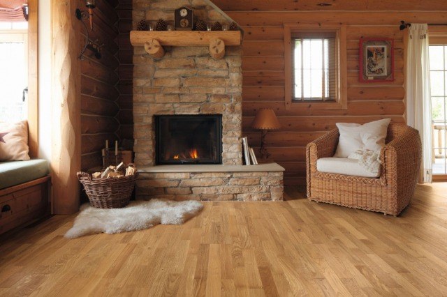 Foto Completa la decoración rústica con textiles de lino y alguna alfombra de color neutro