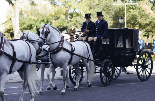 Foto María Toledo llegó a su boda con Esaú Fernández en un coche de caballos